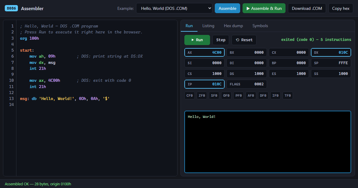 8086 Assembler